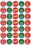 New Year's Stickers, Mixed Happy New Year Set, 700 Pieces (20 Sheets - Printed on Coated Paper.)