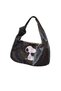 Hande Dizayn Valentine's Mother's Day Black Duni Leather Snoopy Pattern Shoulder Bag - 2