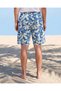 Senior Boys Blue Floral Printed Swim Short - 3