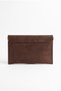 Maori Brown Suede Women's Clutch Bag - 4