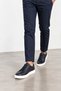 Cooper Men's Genuine Leather Sneaker Shoes - Navy Blue - 3