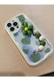 iPhone 14 Pro Flower Charmli Patterned Ecru Color Case - 4