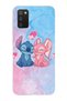 Samsung Galaxy A02S Compatible Stitch Angel Patterned Transparent Phone Case