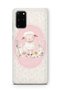 Samsung Galaxy S20 Plus Compatible Little Lamb Pattern Transparent Phone Case