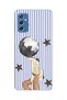 Samsung Galaxy M52 Compatible Disco Ball Patterned Transparent Phone Case