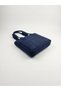 Women's Navy Blue Light Fabric Shoulder Bag - 4
