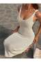Rochie maxi, bej - 8