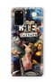 Samsung Galaxy S20 Plus Compatible Art Collage Pattern Transparent Phone Case