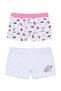 Özkan 42100 10-Pack Girls' 95% Cotton Lycra Single Jersey Flexible Comfortable Mixed Color Patterned Boxer Shorts - 5