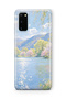 Samsung Galaxy S20 Compatible Monet Style Lake Landscape Pattern Transparent Phone Case