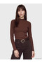 Esvab • Modern & Distinctive Stand Collar Women's Ribbed Bodysuit - 2
