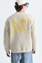 Washable oversize sweatshirt with text - 2