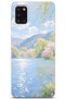 Samsung Galaxy A31 Compatible Monet Style Lake Landscape Pattern Transparent Phone Case