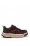 26Blg552 Men's Genuine Nubuck Leather Classic Sneaker Brown