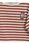 Esvab • Modern & Distinctive Zero Roba Collar Striped Boys' T-Shirt - 4