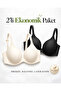 Economical 2-Pack Wire-Free Laser Bra - Non-Marking, Light Side Support, Push-Up