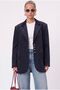 Women's Jonas Lined Pocket Indigo Lux Oversize Blazer Jacket
