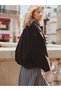 Two Mt Shop Quality Lcw Vision Brown Cashmere Plain Oversize Women's Jacket