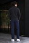 Men's Daily Thick Full Zipper Black Fleece - 5