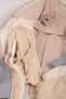 100% Cotton Newborn Baby Set - Double-Breasted Tie-Up Bodysuit and Booties, 3-Piece Set - 2