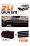 Renault 12 Toros Without Cover (1969-2000) Compatible Glove Box Cover + Tay Feather Luggage Bag Set - Re002