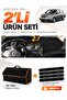 Chevrolet Aveo T250 (2006-2011) Compatible Dashboard Cover + Tay Feather Trunk Bag Set - Ch008