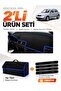 Skoda Fabia (1999-2006) Compatible Dashboard Cover + Tay Feather Trunk Bag + Sticker Set - Sk001