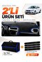 Peugeot 301 (2012-2022) Compatible Dashboard Cover + Tay Feather Trunk Bag + Sticker Set - Pe007