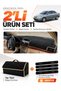 Toyota Avensis Screened T250 (2003-2008) Compatible Glove Box Cover + Thai Feather Trunk Bag Set - To003