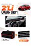 Toyota Yaris (2014-2019) Compatible Dashboard Cover + Tay Feather Trunk Bag + Sticker Set - To026