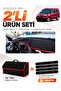 Fi̇at Doblo Fully Closed (2015-2023) Compatible Glove Box Cover + Thai Feather Luggage Bag + Sticker Set