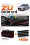 Dashboard Cover + Thai Feather Trunk Bag + Sticker Set Compatible with Peugeot 207 (2007-2012) - Pe005