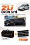 Volkswagen Caddy (2004-2010) Compatible Dashboard Cover + Tay Feather Trunk Bag + Sticker Set - Vw002