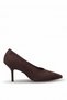 26Bk107.27225S Women's Classic Heeled Shoes Brown