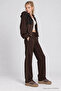Contrast Color Modal Top and Bottom Set Lby0096 Brown - 3