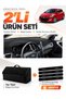 Hyundai İ30 (2012-2016) Compatible Glove Box Cover + Tay Feather Luggage Bag + Sticker Set - Hu005