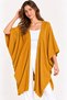Women's Bat Sleeve Single Layer Casual Knitwear Poncho Cardigan - 3