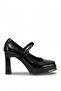 26Blg477-2 Women's Platform Shoes Black