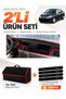 Renault Symbol Without Airbags (2008-2011) Compatible Glove Box Cover + Thai Feather Trunk Bag Set - Re029