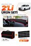 Renault Symbol with Top Cover (2013-2021) Compatible Glove Box Cover + Thai Feather Trunk Bag Set - Re014