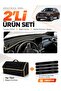 Mercedes Glc (2015-2020) Compatible Glove Box Cover + Thai Feather Trunk Bag + Sticker Set - Mb015