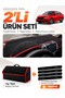 Honda City (2020-2024) Compatible Glove Box Cover + Thai Feather Trunk Bag + Sticker Set - Ho003