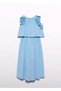 Girl's Top and Bottom Pants Set Blue - 4