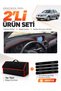Nissan Almera Screened (2000-2006) Compatible Glove Box Cover + Thai Feather Trunk Bag Set - Ni002