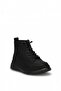 26Ksrrz1001 Women's Genuine Leather Flat Boots Black - 2