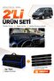 Peugeot Partner Covered (2010-2014) Compatible Glove Box Cover + Thai Feather Trunk Bag + Sticker Set