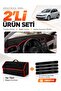 Volkswagen Golf 6 (2008-2012) Compatible Glove Box Cover + Tay Feather Trunk Bag + Sticker Set - Vw011
