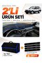 Subaru Forester (2002-2008) Compatible Glove Box Cover + Thai Feather Trunk Bag + Sticker Set - Su001