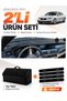 Dashboard Cover + Thai Feather Trunk Bag + Sticker Set Compatible with Bmw F10 (2010-2017) - Bm004