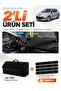 Peugeot 207 (2007-2012) Compatible Glove Box Cover + Thai Feather Trunk Bag + Sticker Set - Pe005